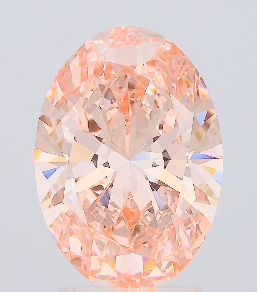 2.99 ct Oval PINK VS1 IGI Certified Lab Grown Diamond