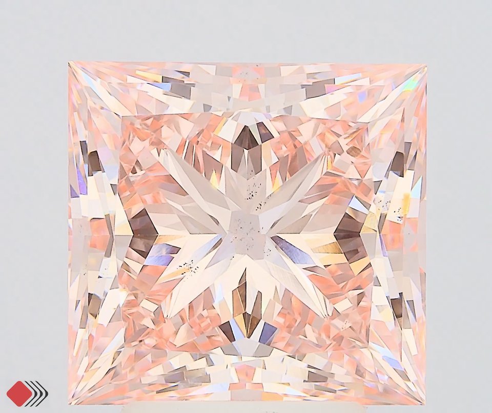 4.85 ct Princess PINK VS2 IGI Certified Lab Grown Diamond