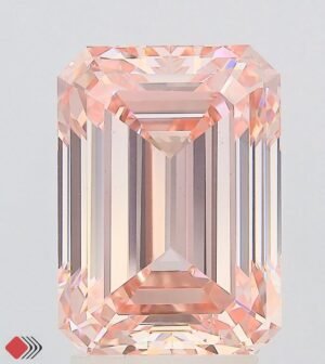 4.00 ct Emerald PINK VS1 IGI Certified Lab Grown Diamond