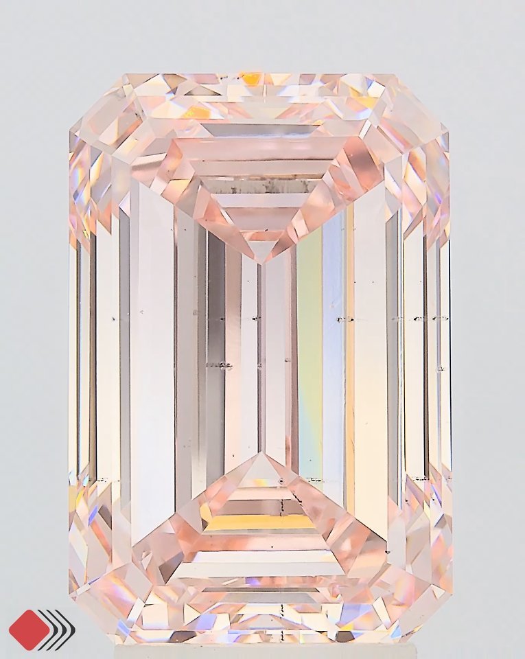 5.00 ct Emerald PINK VS2 IGI Certified Lab Grown Diamond