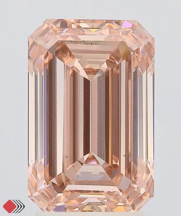 3.99 ct Emerald PINK VS1 IGI Certified Lab Grown Diamond