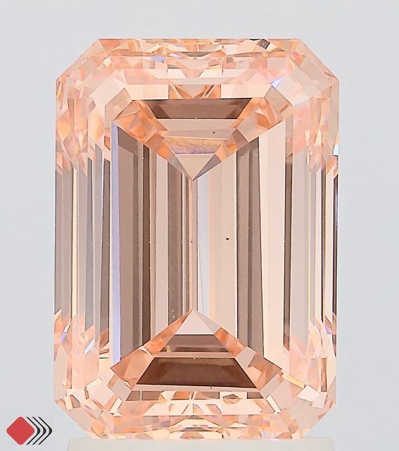3.00 ct Emerald PINK VS1 IGI Certified Lab Grown Diamond