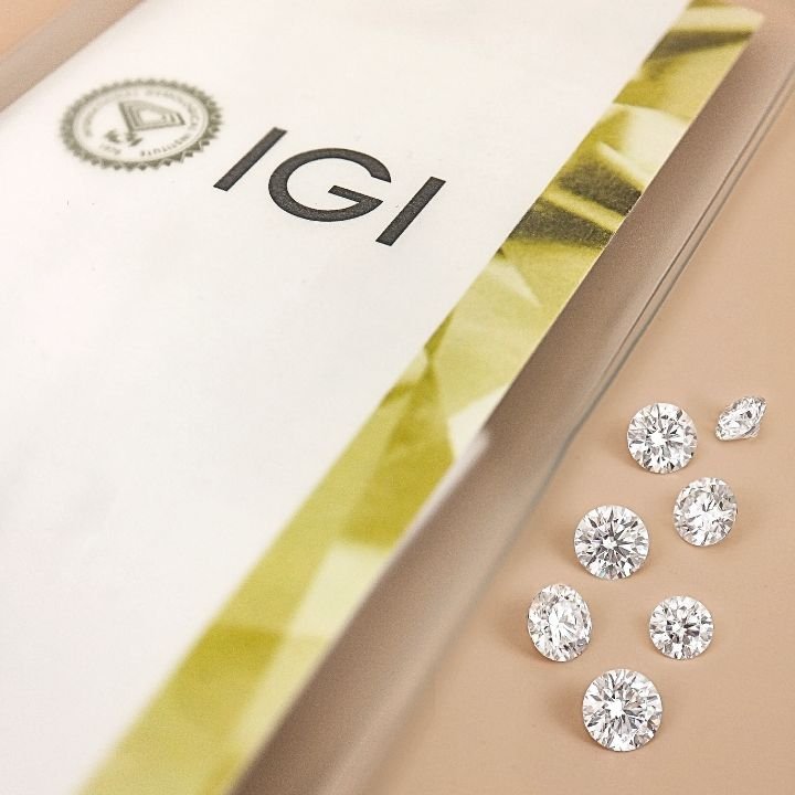 IGI Lab grown diamond by mira art collection