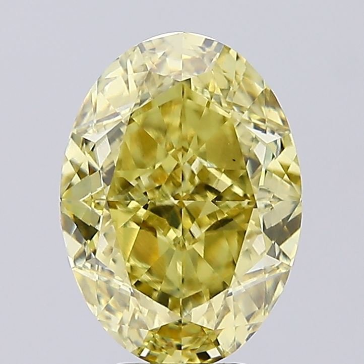 6.67 ct Oval Yellow VVS2 IGI Certified Lab Grown Diamond