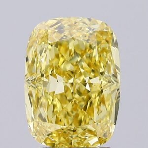 2.66 ct Cushion Yellow VS1 IGI Certified Lab Grown Diamond
