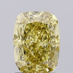 1.77 ct Cushion Yellow VS1 IGI Certified Lab Grown Diamond