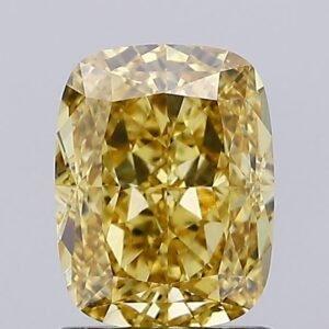 1.53 ct Cushion Yellow VS1 IGI Certified Lab Grown Diamond