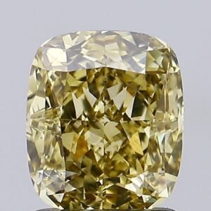 1.52 ct Cushion YELLOW VS1 IGI Certified Lab Grown Diamond