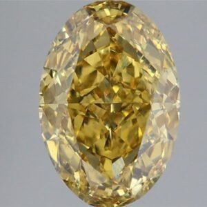 4.20 ct Oval YELLOW VS1 IGI Certified Lab Grown Diamond