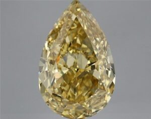 5.35 ct Pear Yellow VVS2 IGI Certified Lab Grown Diamond