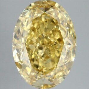 5.56 ct Oval Yellow VS2 IGI Certified Lab Grown Diamond