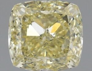 2.58 ct Cushion Yellow VS1 IGI Certified Lab Grown Diamond