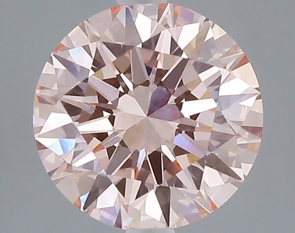 3.00 ct Round PINK VVS2 IGI Certified Lab Grown Diamond
