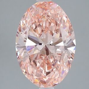 3.06 ct Oval PINK VS1 IGI Certified Lab Grown Diamond