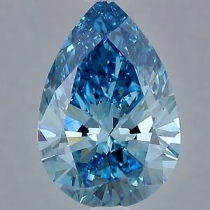 2.10 ct Pear BLUE VVS2 IGI Certified Lab Grown Diamond