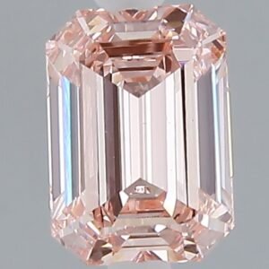1.56 ct Emerald PINK VVS2 IGI Certified Lab Grown Diamond