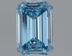 1.04 ct Emerald BLUE VS1 IGI Certified Lab Grown Diamond