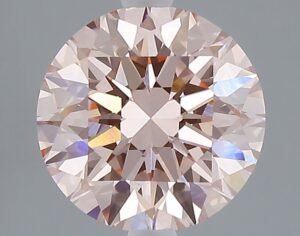 3.00 ct Round PINK VS1 IGI Certified Lab Grown Diamond