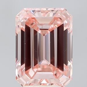 4.00 ct Emerald PINK VS1 IGI Certified Lab Grown Diamond