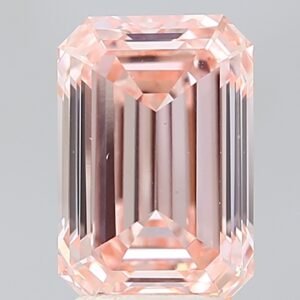 3.03 ct Emerald PINK VS1 IGI Certified Lab Grown Diamond