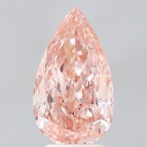 3.32 ct Pear PINK VS1 IGI Certified Lab Grown Diamond