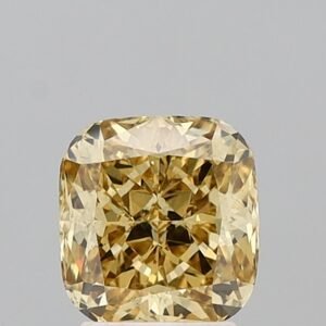 2.56 ct Cushion YELLOW SI1 IGI Certified Lab Grown Diamond