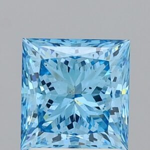 2.05 ct Princess BLUE SI1 IGI Certified Lab Grown Diamond