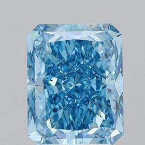 3.01 ct Radiant BLUE SI1 IGI Certified Lab Grown Diamond