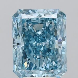 6.00 ct Radiant BLUE SI1 IGI Certified Lab Grown Diamond