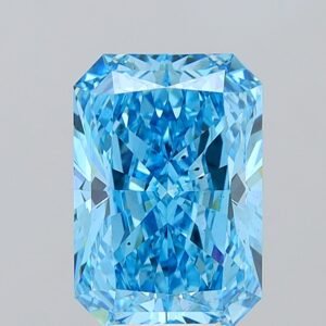 7.01 ct Radiant BLUE VS2 IGI Certified Lab Grown Diamond