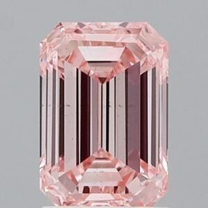 1.86 ct Emerald PINK VS2 IGI Certified Lab Grown Diamond
