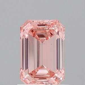 1.20 ct Emerald PINK VS2 IGI Certified Lab Grown Diamond