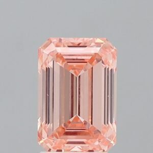 3.03 ct Emerald PINK VS2 IGI Certified Lab Grown Diamond