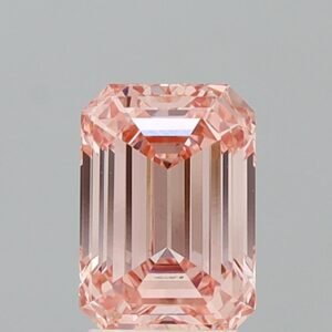3.00 ct Emerald PINK VS1 IGI Certified Lab Grown Diamond