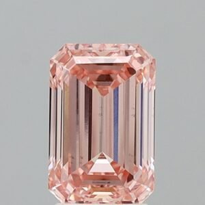 3.00 ct Emerald PINK VS2 IGI Certified Lab Grown Diamond