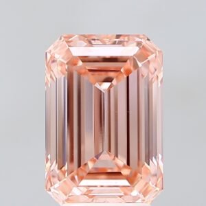 3.80 ct Emerald PINK VVS2 IGI Certified Lab Grown Diamond