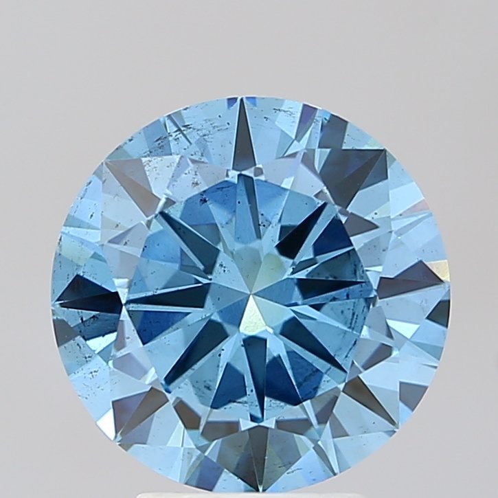 4.01 ct Round BLUE SI1 IGI Certified Lab Grown Diamond