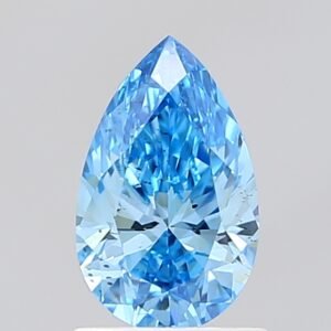 1.05 ct Pear BLUE SI1 IGI Certified Lab Grown Diamond