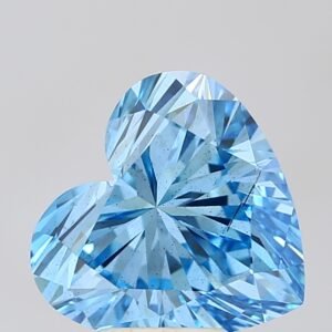 4.08 ct Heart BLUE SI1 IGI Certified Lab Grown Diamond