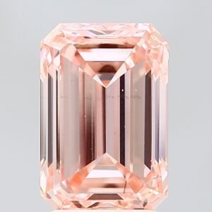 3.01 ct Emerald PINK VS2 IGI Certified Lab Grown Diamond