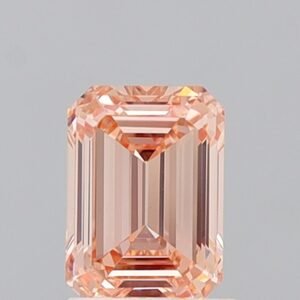1.45 ct Emerald PINK VVS2 IGI Certified Lab Grown Diamond