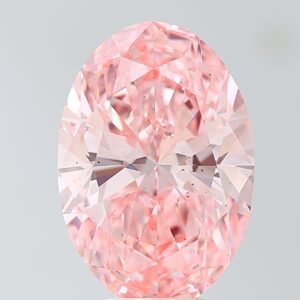 6.02 ct Oval PINK SI1 IGI Certified Lab Grown Diamond