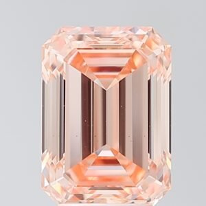 3.91 ct Emerald PINK VS1 IGI Certified Lab Grown Diamond