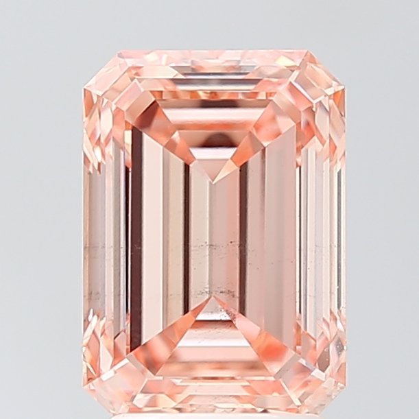 3.00 ct Emerald PINK VS2 IGI Certified Lab Grown Diamond