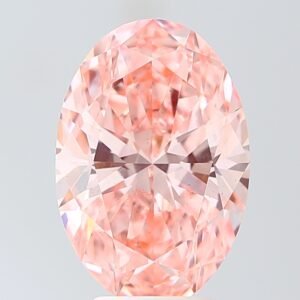 4.36 ct Oval PINK VS2 IGI Certified Lab Grown Diamond