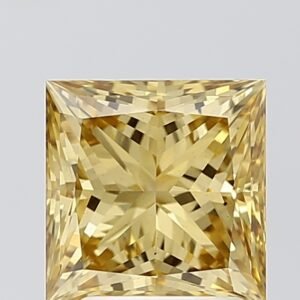 2.51 ct Princess YELLOW VS2 IGI Certified Lab Grown Diamond