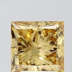 2.51 ct Princess YELLOW VS1 IGI Certified Lab Grown Diamond