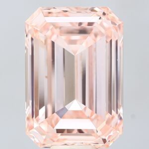 15.06 ct Emerald PINK VVS2 IGI Certified Lab Grown Diamond