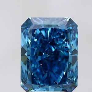 3.03 ct Radiant BLUE SI1 IGI Certified Lab Grown Diamond