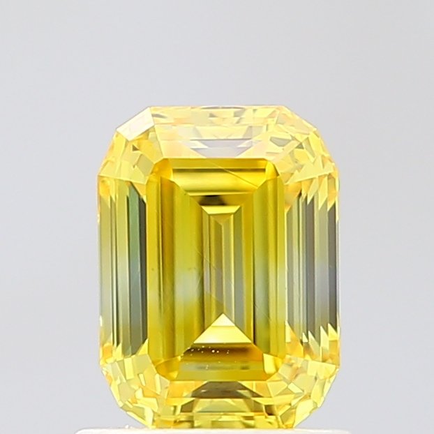 1.14 ct Emerald YELLOW VVS2 IGI Certified Lab Grown Diamond